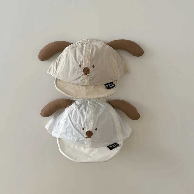 Spring Summer Kids Boys Girls Baseball Hats Cartoon Dog Pattern Thin Breathable Quick Drying Baby Sun Hat Outdoor Children Peake M250121