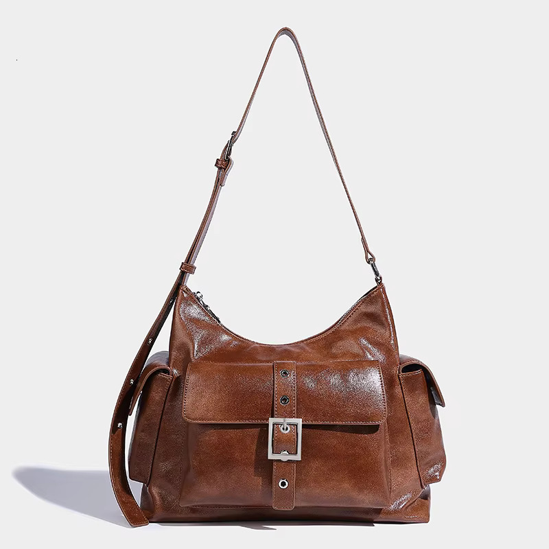 Large Capacity Tote Bags For Women Designer Handbags And Purses 2024 New In Vintage Multiple Pockets Shoulder Crossbody
