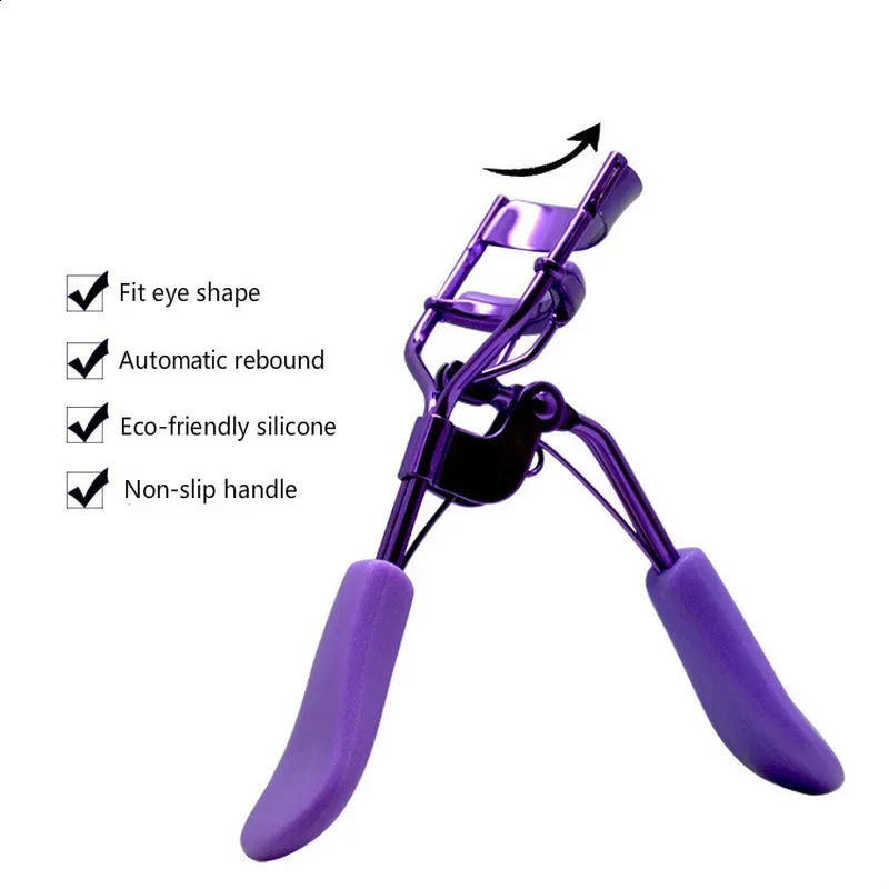 1 Pc Handle Eyelash Curler Natural Bending Beautiful Beauty Special Professional Makeup Tools 7 Colour 250115
