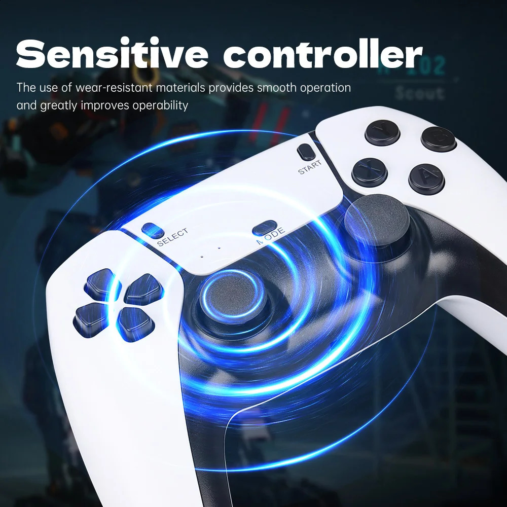 M15 Game Stick 4K Mini Retro Video Game Console Built-in 20000 Games Wireless Gamepads Video Game Controller Support 2 Player 250121