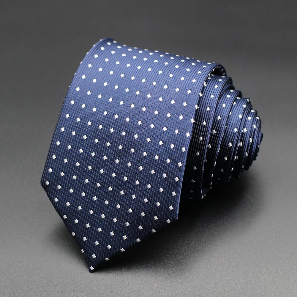 Classic Blue Black Red Necktie Men Business Formal Wedding Tie 8cm Stripe Plaid Neck Ties Fashion Shirt Dress Accessories 250114