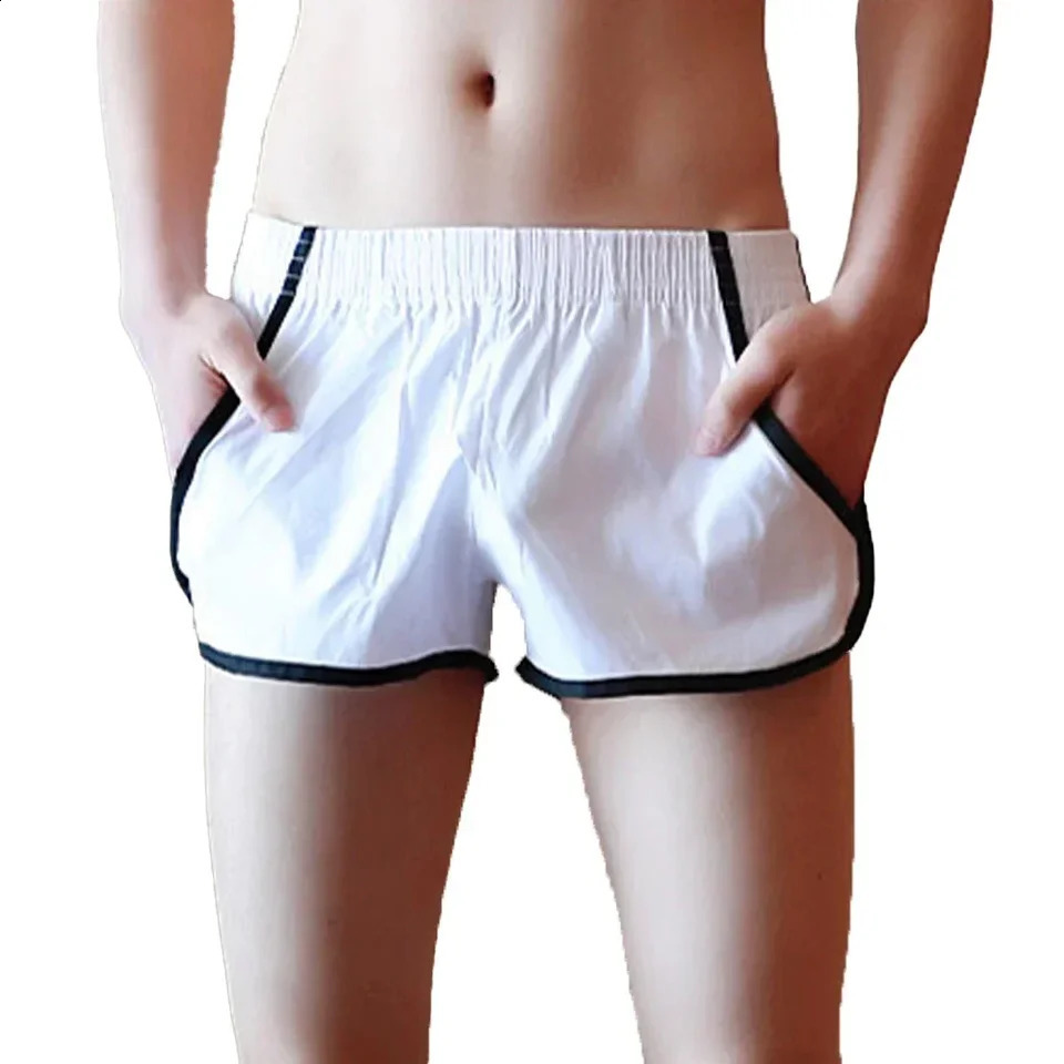 Men Shorts Low Waist Underwear Short Pants Cotton Casual Sportwear 250121