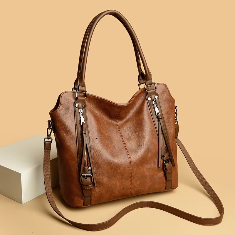 Genuine Brand Shoulder Bag High Quality Soft Leather Crossbody Bags For Women Handbag Ladies Casual Tote Sac 2024