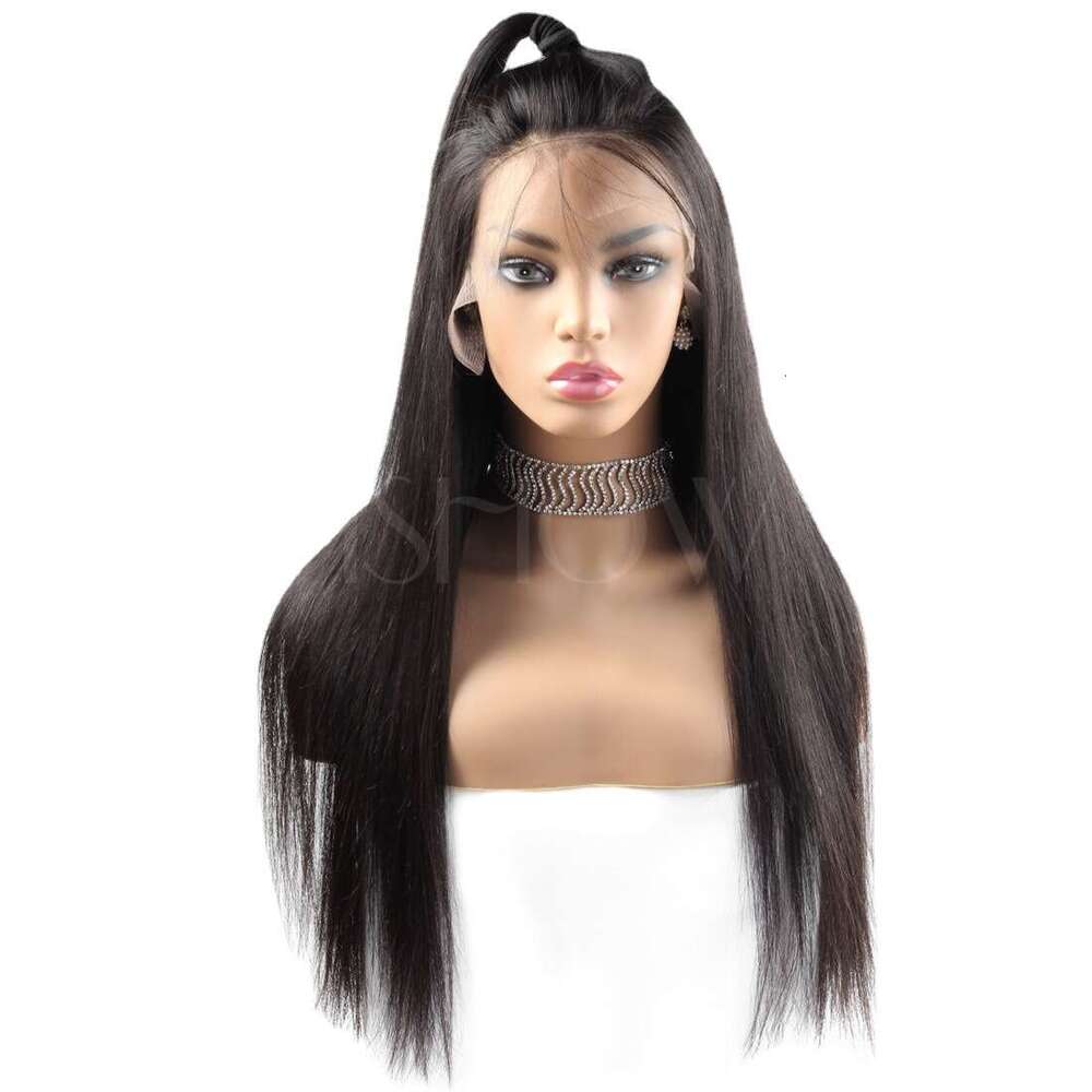 Lace Front Wig Cover T Shape Xu Changzhen S Lace Real Full Head Set Straight Human Hair Wig