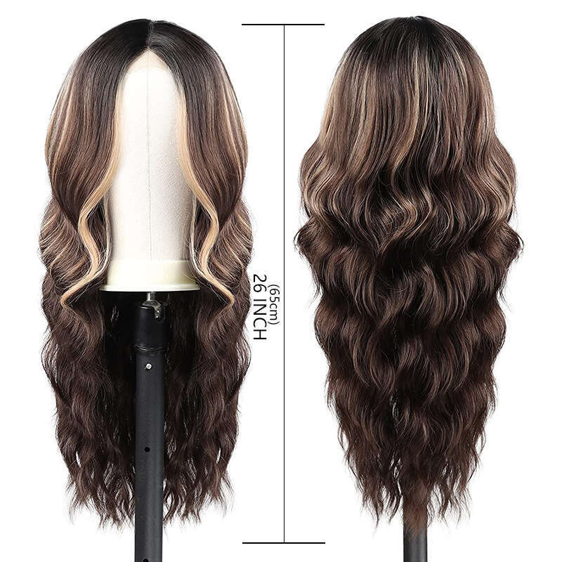 Lace Front Wig Cover T Shape Hot Selg Women S Long Curly Hair Small Front Lace Wig Highlight Dyed Synthetic Wig Headband Wigs Wigs