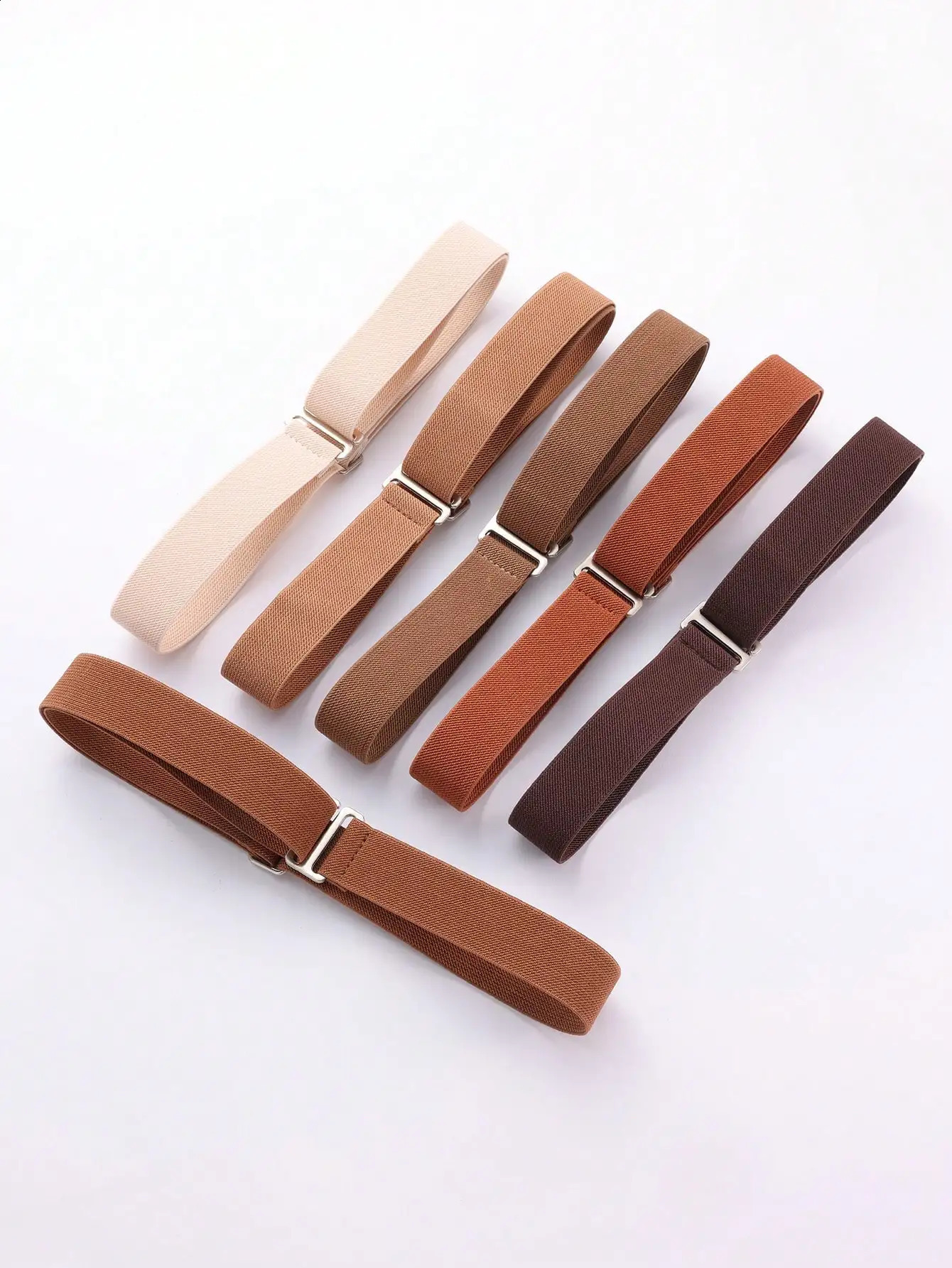 1pc Womens Elastic Comfortable Adjustable OneSize AntiSlip Pants Belt Fits Most 250114