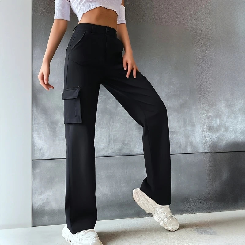 Mia Muse Womens Pants All Season Casual Comfortable Solid Color Pocket Natural Waist Full Length Straight Daily Pantsd 250122