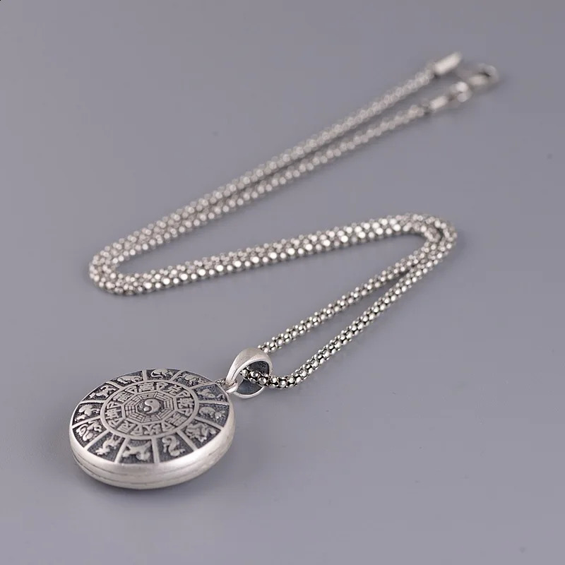BOCAI Pure 925 Silver Vintage Italian Chain Simple and Fresh Sweater Chain Fashionable Temperament Rice Grain Woman Necklace 250120