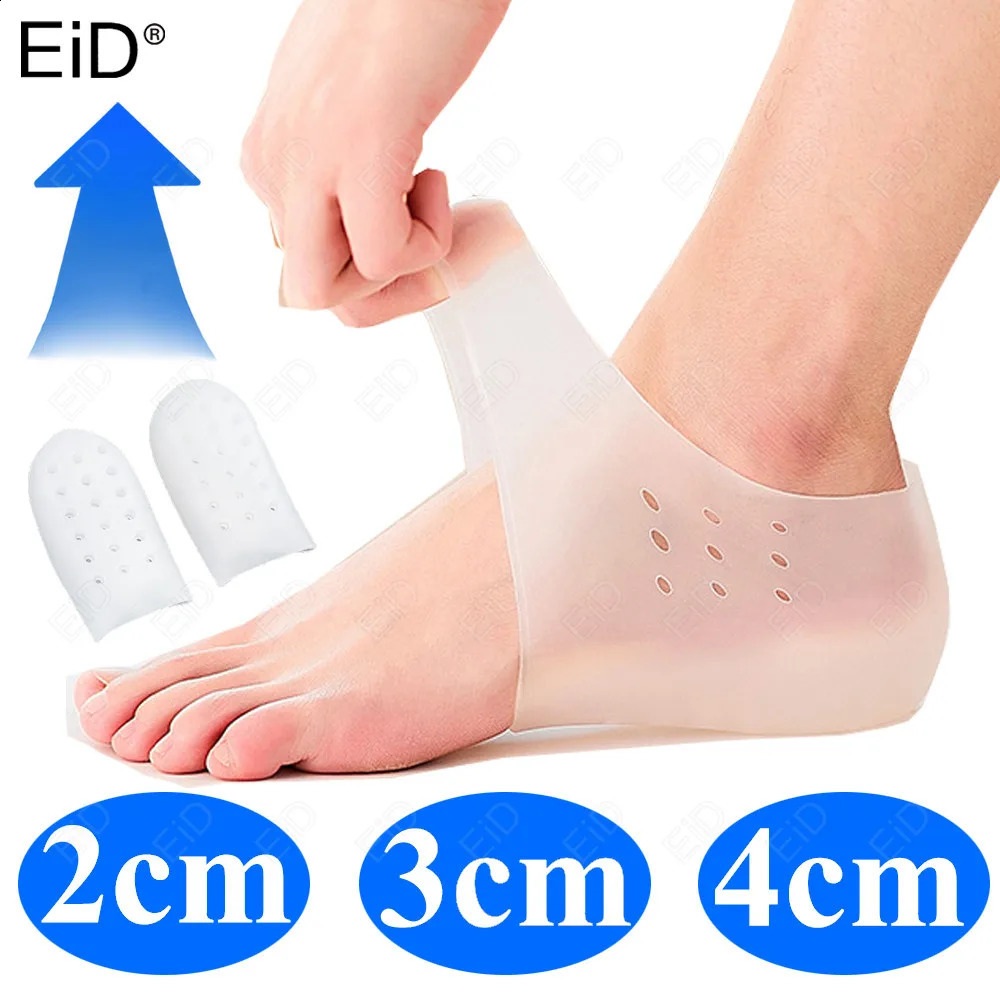 EiD 2cm 3cm 4cm Silicone Invisible Height Increase Insole Height Lift Taller 2in1 Soft Sock Shoes Pad for Men Women drop 250121