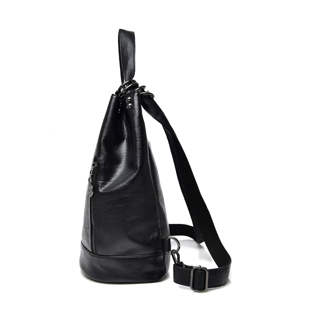 2024 Backpack Mochila Feminina Casual Multifunction Women Leather Backpack Female Shoulder Bag Sac A Dos Travel Back Pack