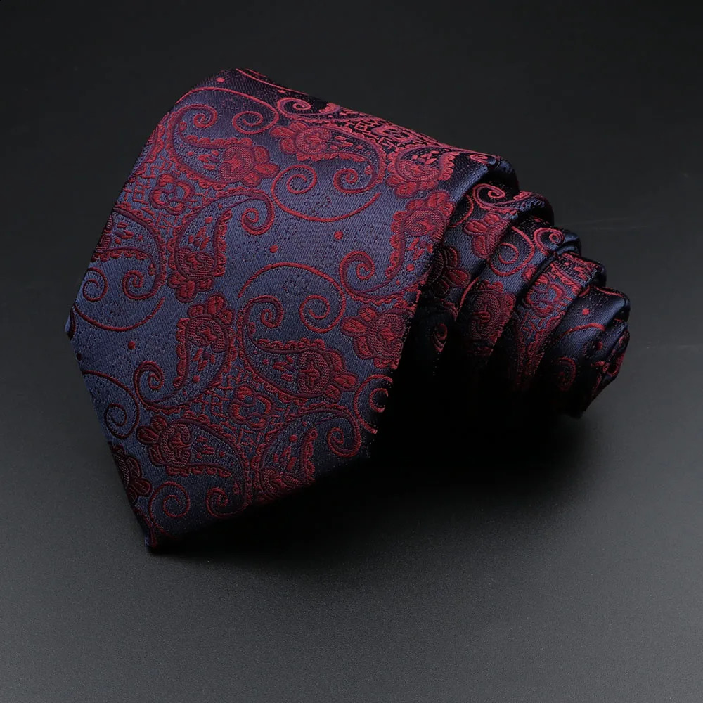 Mens Jacquard Striped Plaid Tie Classic Polyester N Skinny Necktie Accessories Daily Wear Cravat Wedding Party Gift 250114