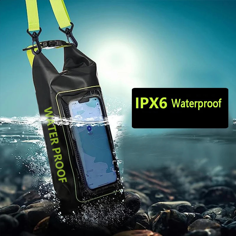 2L 5L Dry Bag Touch Screen Waterproof Bags Beach Phone Pouch For Trekking Drifting Rafting Surfing Kayaking Outdoor Sports 250121