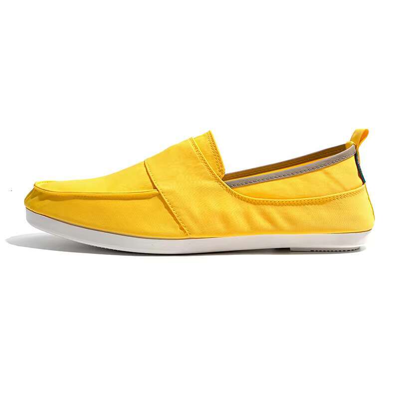 Fashion Loafers Canvas Men Casual Shoes Flat Slip on Male Footwear free shipping shoes