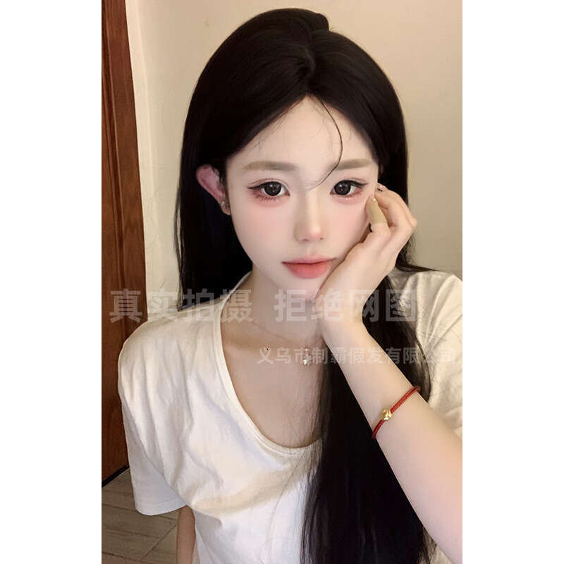 Lace Front Wig Cover T Shape Forehead Lace Wig Women S Full Head Cover New One Piece Fashion Natural Anti Aging Simulation Long Straight Hair
