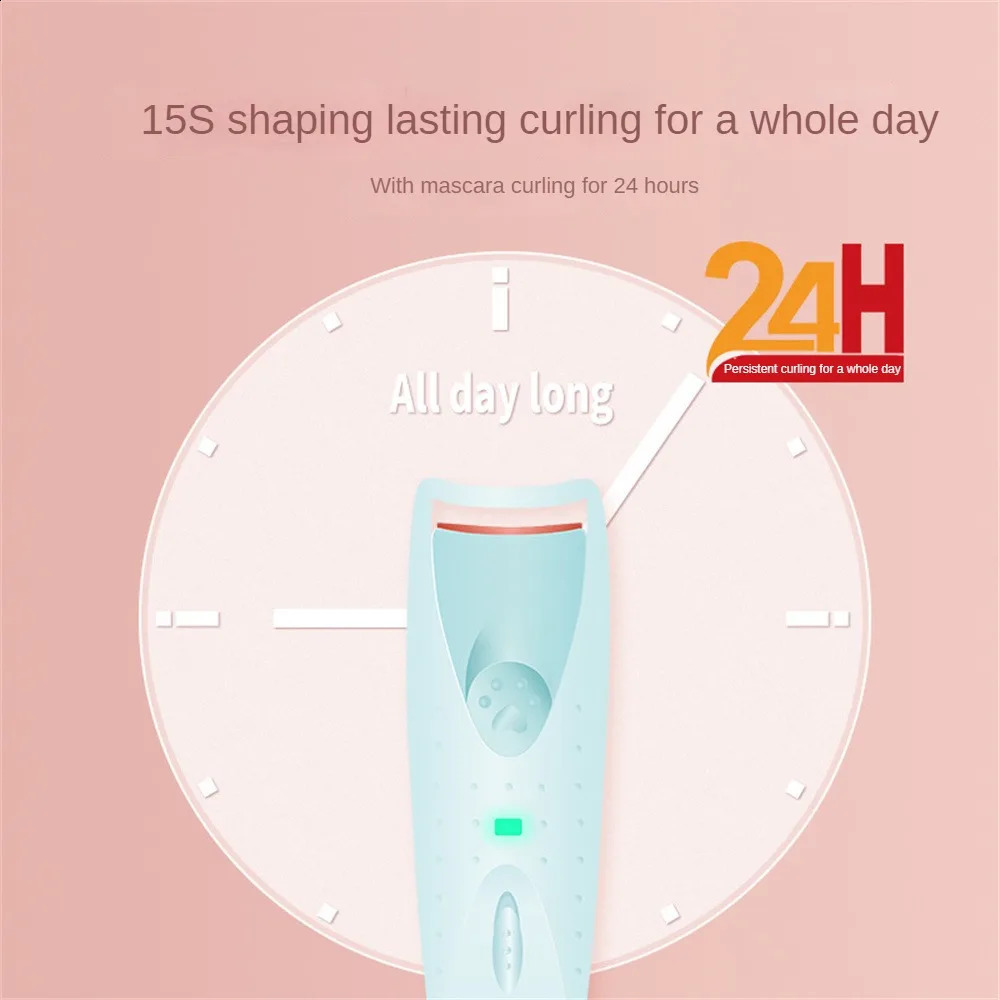 Electric Heated Eyelash Curler Eyelashes Curls Thermal USB Rechargeable Long Lasting Makeup Tool Beauty 250115