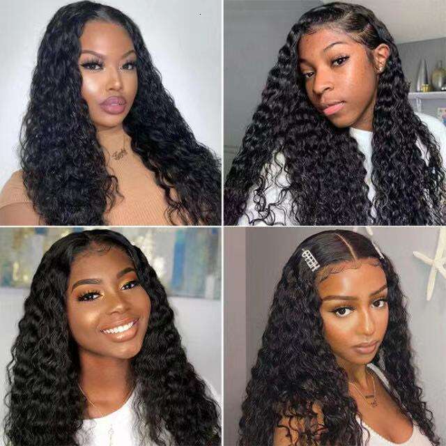 Lace Front Wig Cover T Shape Wig Long Curly For Women Hair Wigs Lace Synthetic Wig Headband