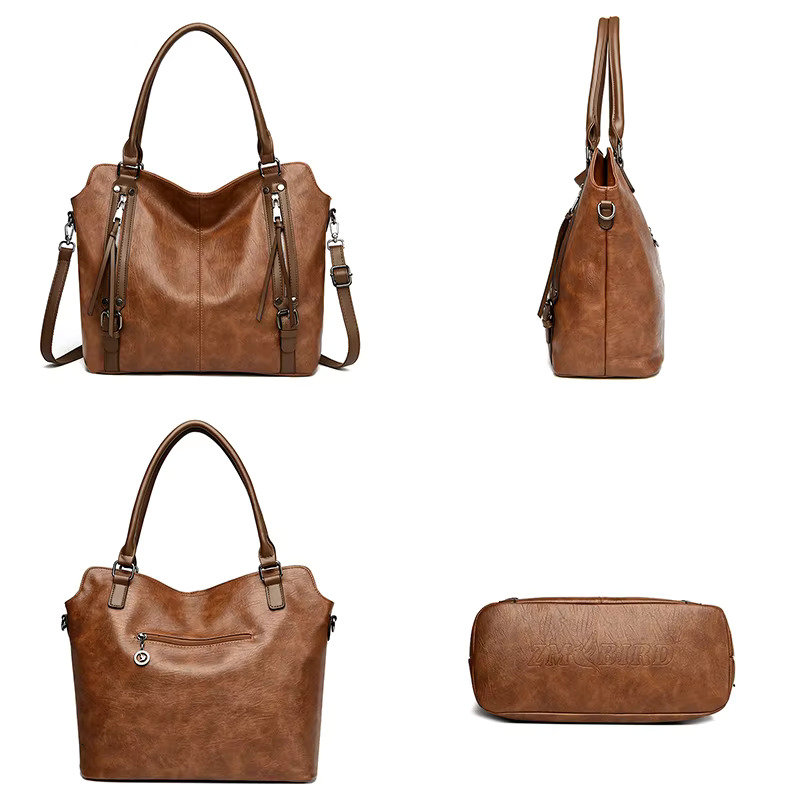 Genuine Brand Shoulder Bag High Quality Soft Leather Crossbody Bags For Women Handbag Ladies Casual Tote Sac 2024
