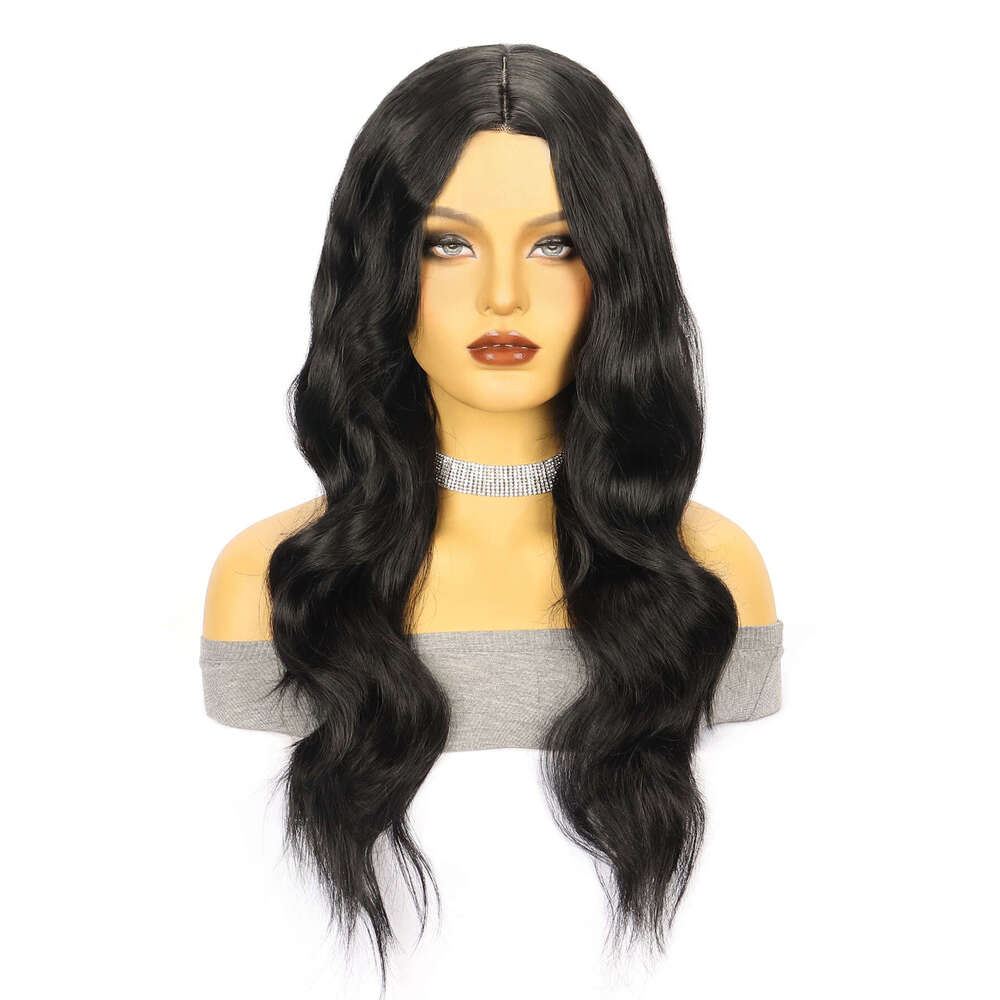 Lace Front Wig Cover T Shape New Brown Straight Hair With Big Waves Long Curly Hair Synthetic Front Lace Women S Wig Headband Small Size