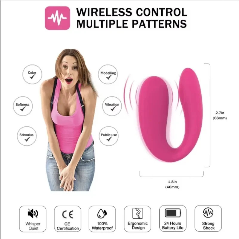Adult Vibrator Clitoris Nipple G-spot for Women Vagina Clitoris Stimulate U Type Vibrator G-Spot Vibrating Sex Toys for Female 250114