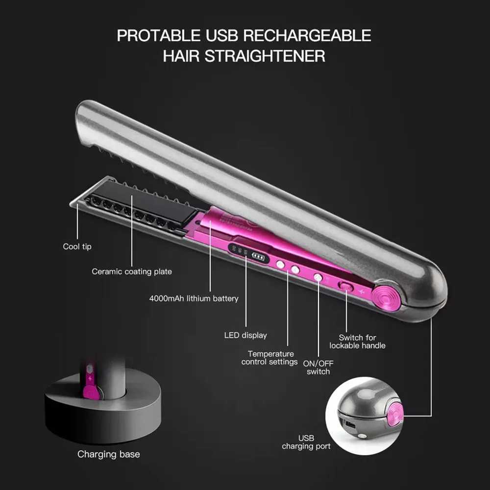 Hair Brushes Straightening Brush 160 c Digital Ce 3c Dry Wet 40w 59w Hair Straightener Curling Iron Clearance Z250122
