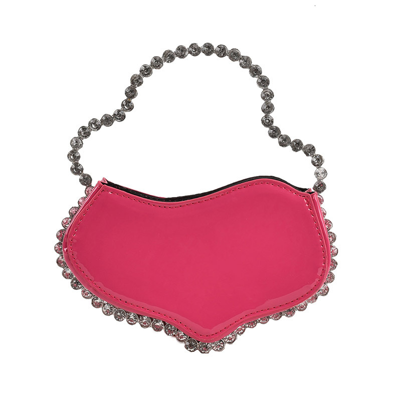 2023 New Water Irregular Women's Banquet Bag, Set Sparkling Diamond French Mobile Phone Handheld Bag