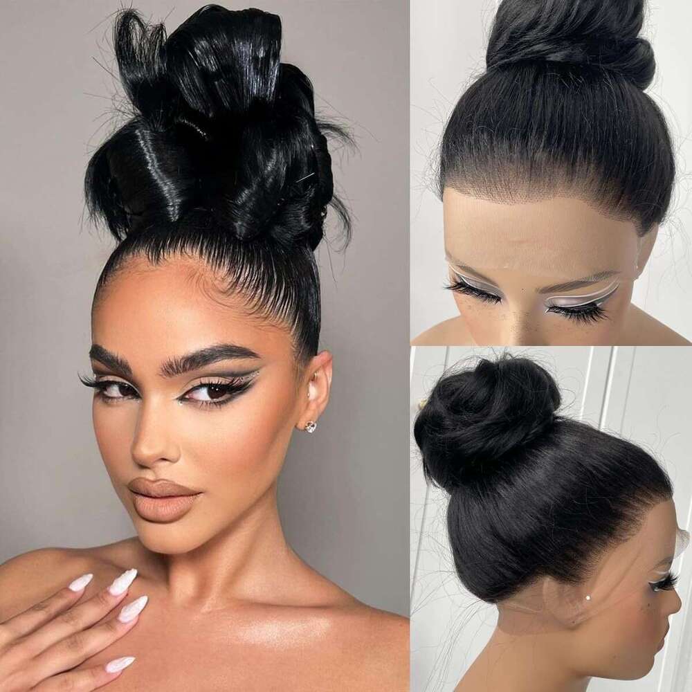 Lace Front Wig Cover T Shape Fashion Wig With Straight Hair Lace Synthetic Full Hand Hook Wig Headband For Cosplay Performance Using Long Hair