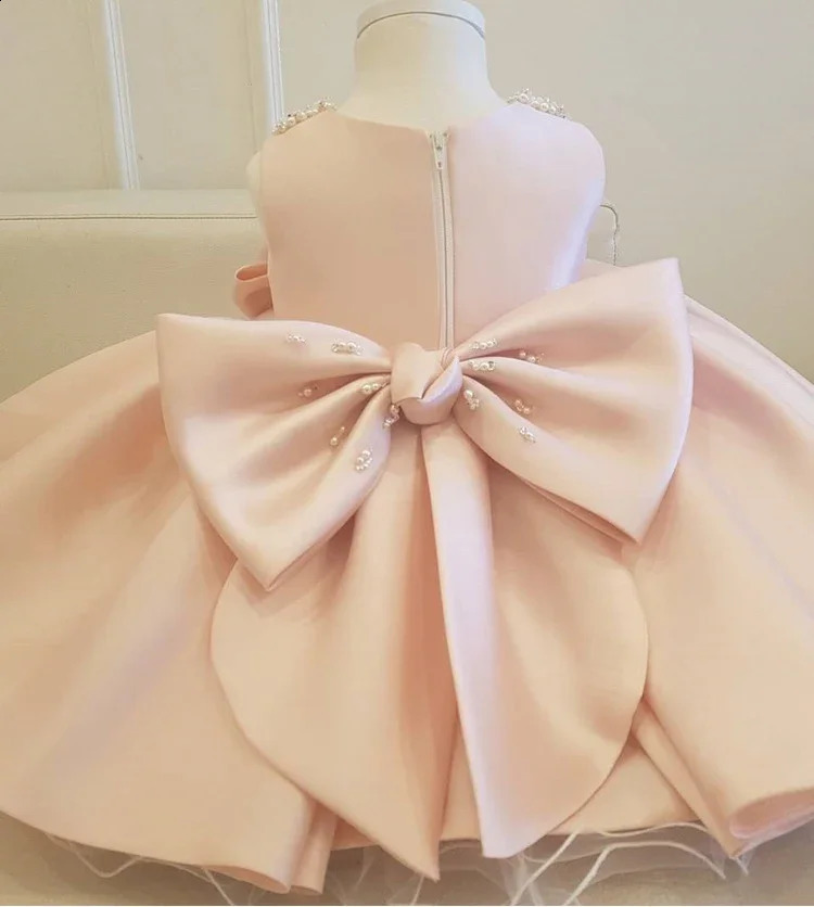 0-2 Year Summer Baptism Dress Gown 1st Birthday Dress For Baby Girl born Ceremony Princess Dress Wedding Dresses 250115