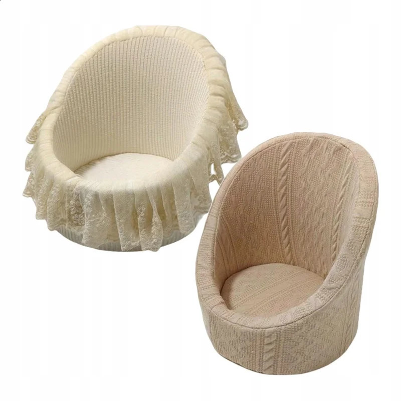 Nordic Baby Mini Sofa born Pography Props Posing White Round Studio 250110