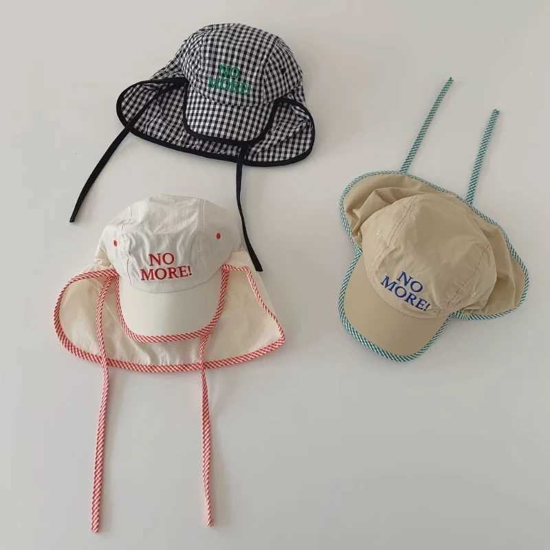 Breathable Kids Sun Cap for Summer Quick-Drying Sun-Protective Beach-Hat with Neck Flap Thin Fisherman Hat Baby Headwear A2UB T250121