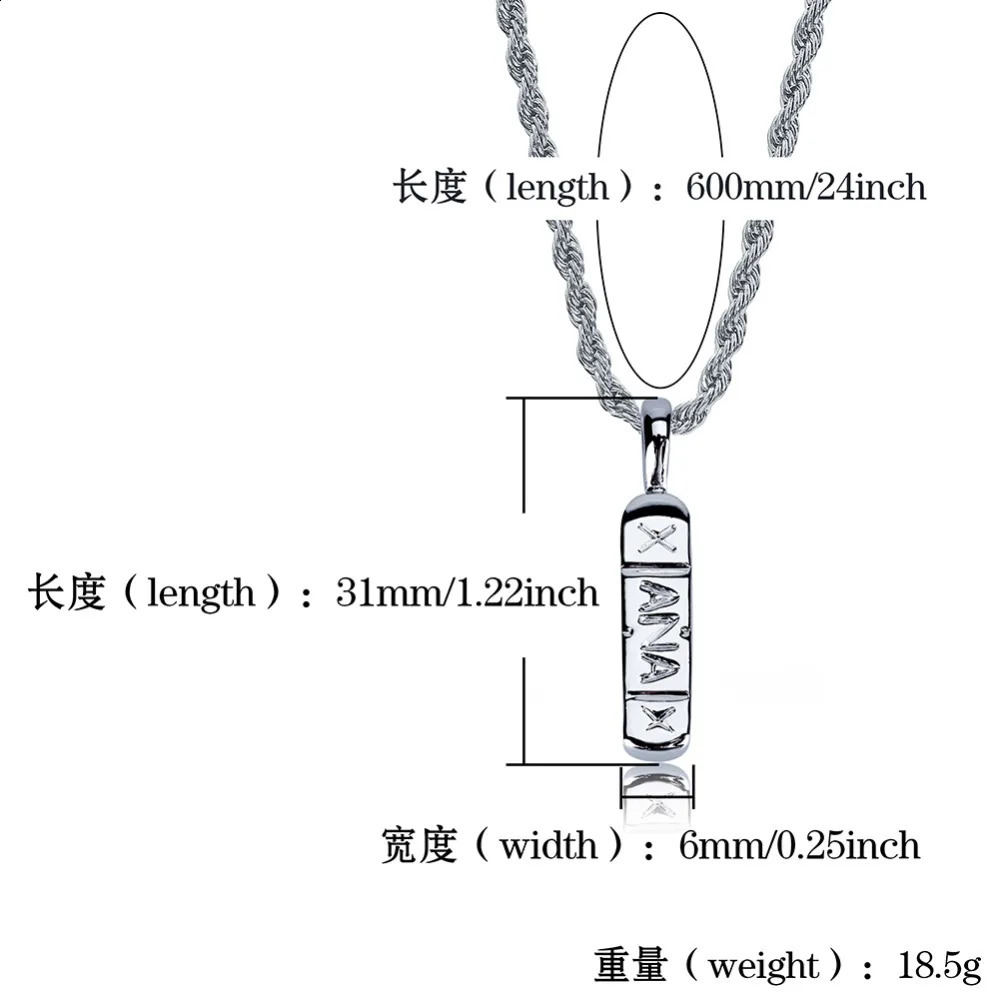TOPGRILLZ Hip Hop Trendy Jewelry Gold Color Brass Xanax Pill Pendant Necklace Charm For Women Men With 24 30 Rope Chain 250115