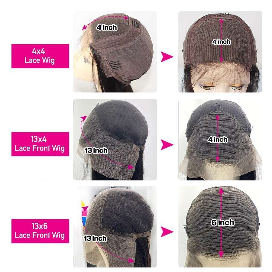 Lace Front Wig Cover T Shape Human Wigs With Lace Covers In Front A Straight Hair Texture Density