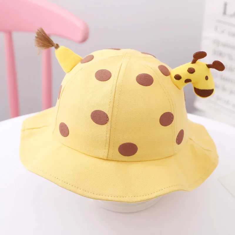 Cotton Spring Autumn Printed Baby Bucket Hat Soft Girl Outdoor Boy Casual Panama Sun Hat Summer Baby Fishermans Hat M250121