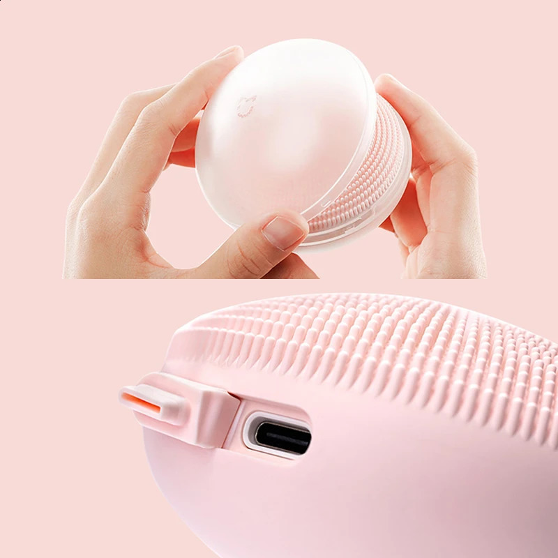 Mijia Facial Cleaning Brush Mijia Deep Cleansing Face Soft Bristles Waterproof Silicone Mi Electric Beauty Sonic Cleanser 250121
