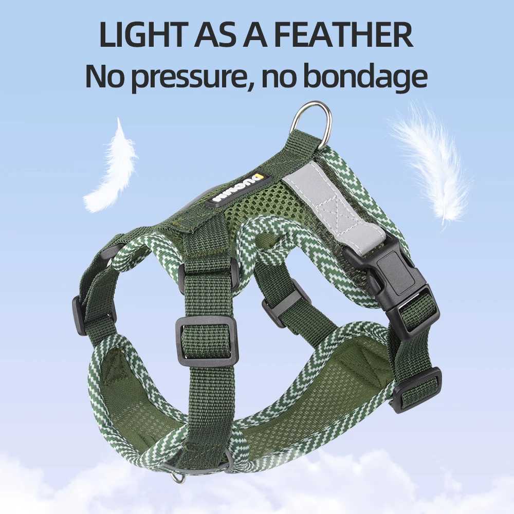 4-point Adjustment Dog Harness and Leash Set for Small Dogs Reflective Mesh Dog Harness Vest Puppy Cat Chest Strap Pet Supplies 250116