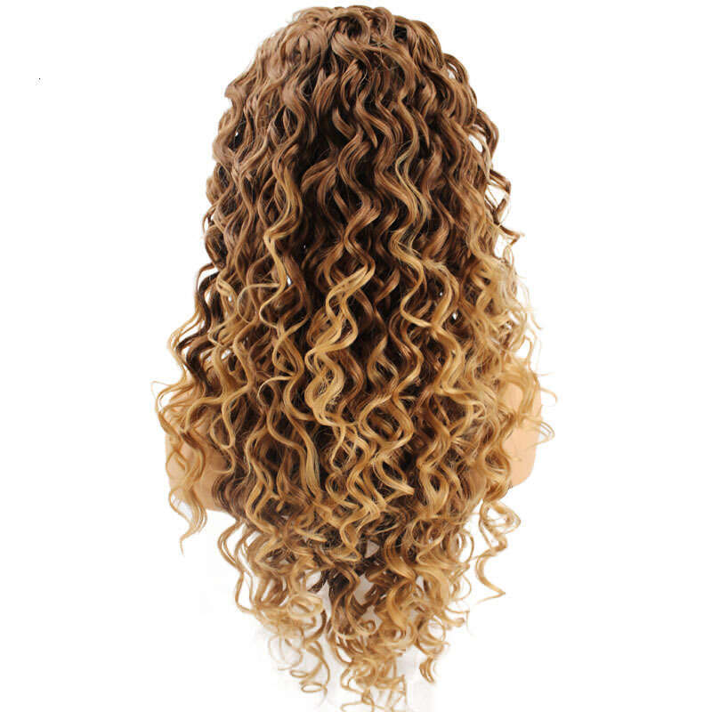 Lace Front Wig Cover T Shape Wig Synthetic Wig Lace Headband Small Curly Hair
