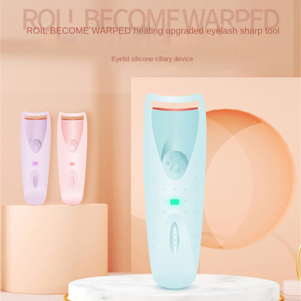 Electric Heated Eyelash Curler Eyelashes Curls Thermal USB Rechargeable Long Lasting Makeup Tool Beauty 250115