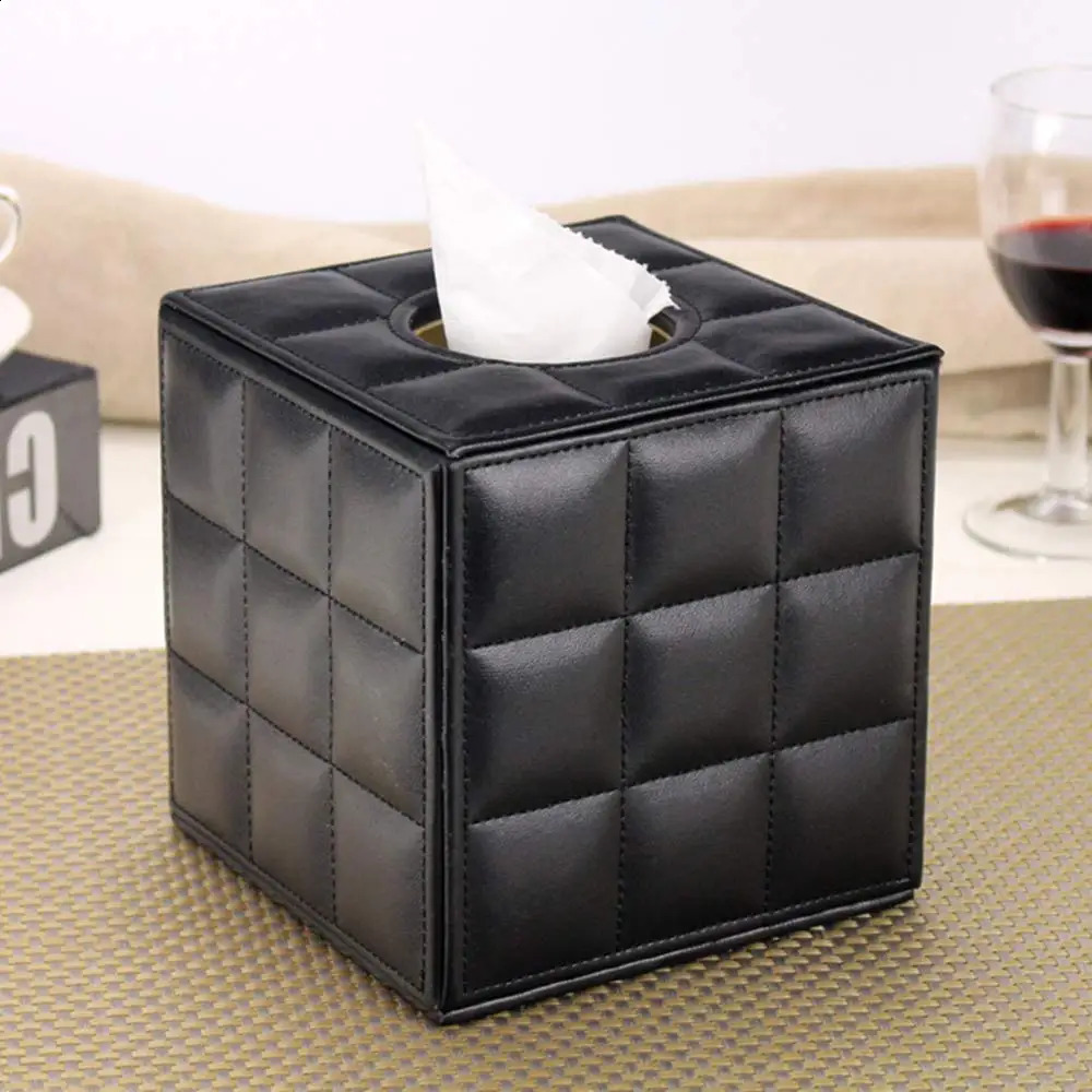 Modern Tissue Box Holder SquareNapkin Holder Pumping Paper Case Dispenser Tissue Box Cover for Home Bathroom Office Desk 250113