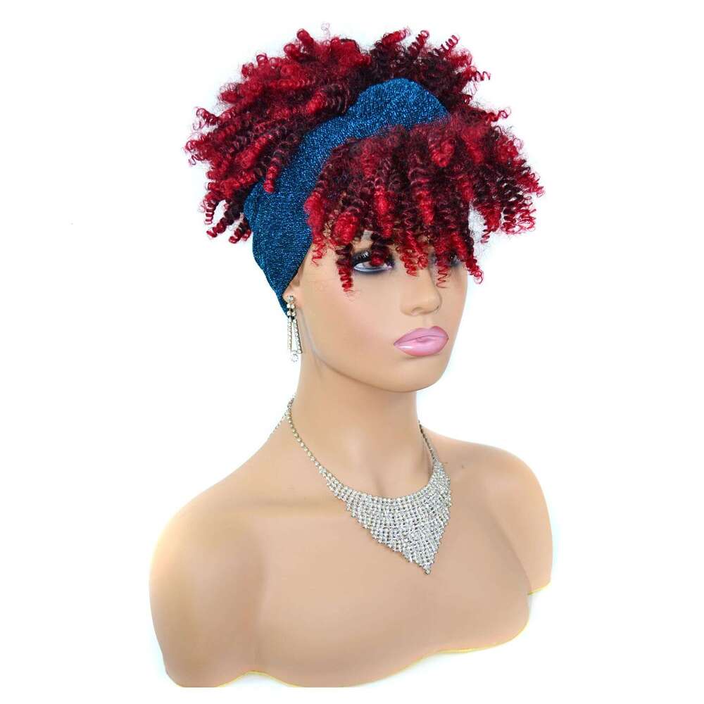 Lace Front Wig Cover T Shape Headband Black Gradient Small Roll Explosive Headband Wig Headband