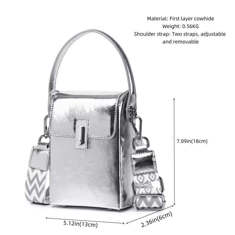 Genuine Leather Crossbody For Women, Stylish Mobile Phone Shoulder Bag Large Capacity Multi-Functional Purse