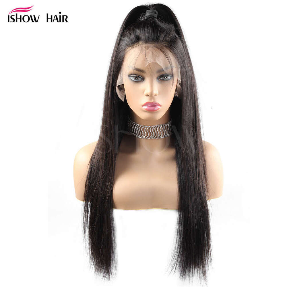 Lace Front Wig Cover T Shape Xu Changzhen S Lace Real Full Head Set Straight Human Hair Wig