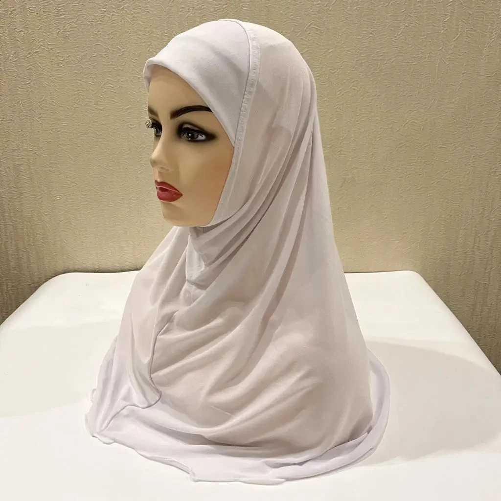 Muslim Hijabs for Kids Girl 7 to 12 years old Islamic Scarf Shawls Soft Stretch Material Malaysia Girl Children Hijabs Wholesale 250121