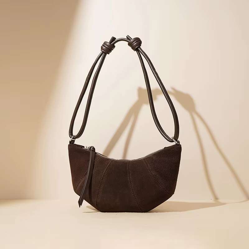 Cow Suede Leather Women Underarm Fashion Crossbody Bags
