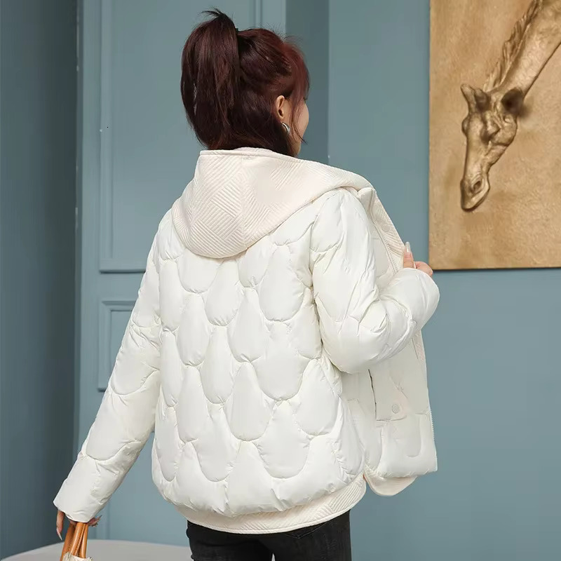 Maillard Puffy Coat Women's Petite Winter Loose-Fit Short Korean Style Thick Warm Cotton Padded Jacket