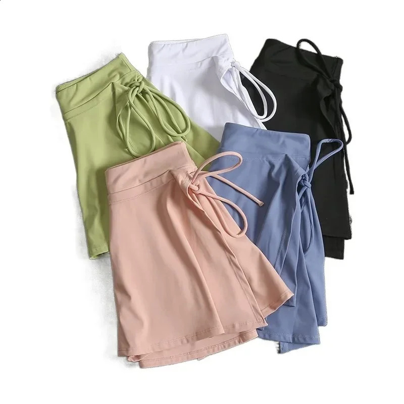 Tennis skirt sports womens summer hipcovering anti mask running training quickdrying leisure fitness short y250121
