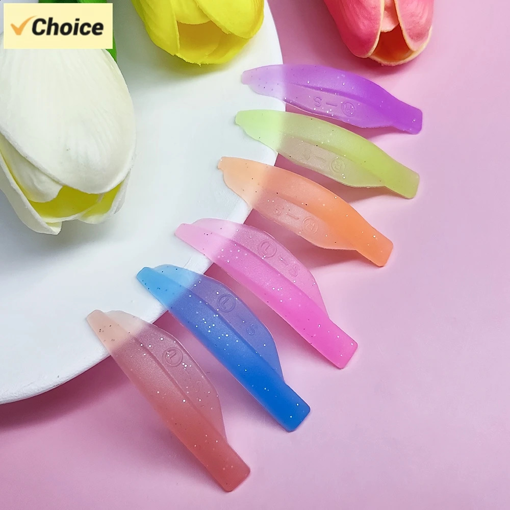 Libeauty 5 Pairs Silicone Lash Lift Shields Eyelash Perm Pads Lifting Rods 3D Curler Accessories Applicator Tools 250115