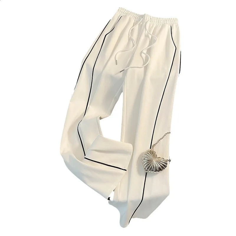 High end fashion sports and leisure hoodie set for women in autumn high rise wide leg pants two-piece set trendy 250122