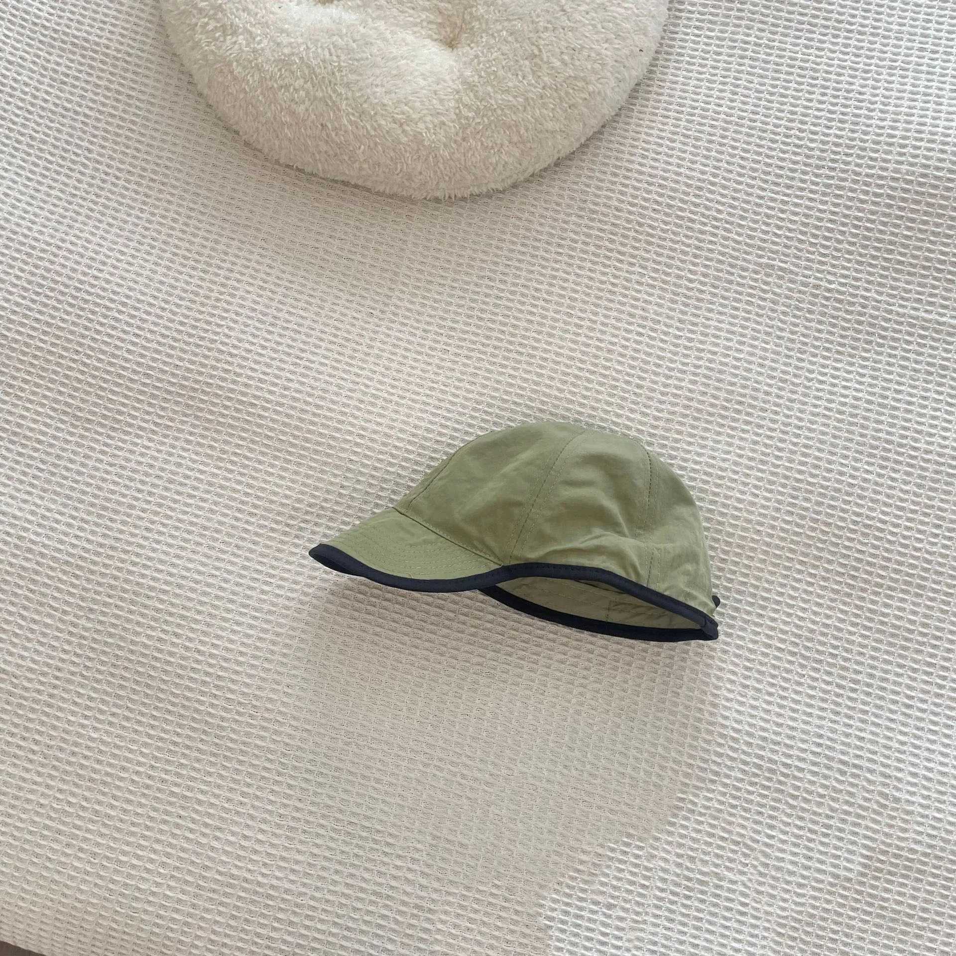 Fashionable baby baseball cap summer childrens sun hat Chidren retro quick drying soft Brim duck tongue cap M250121