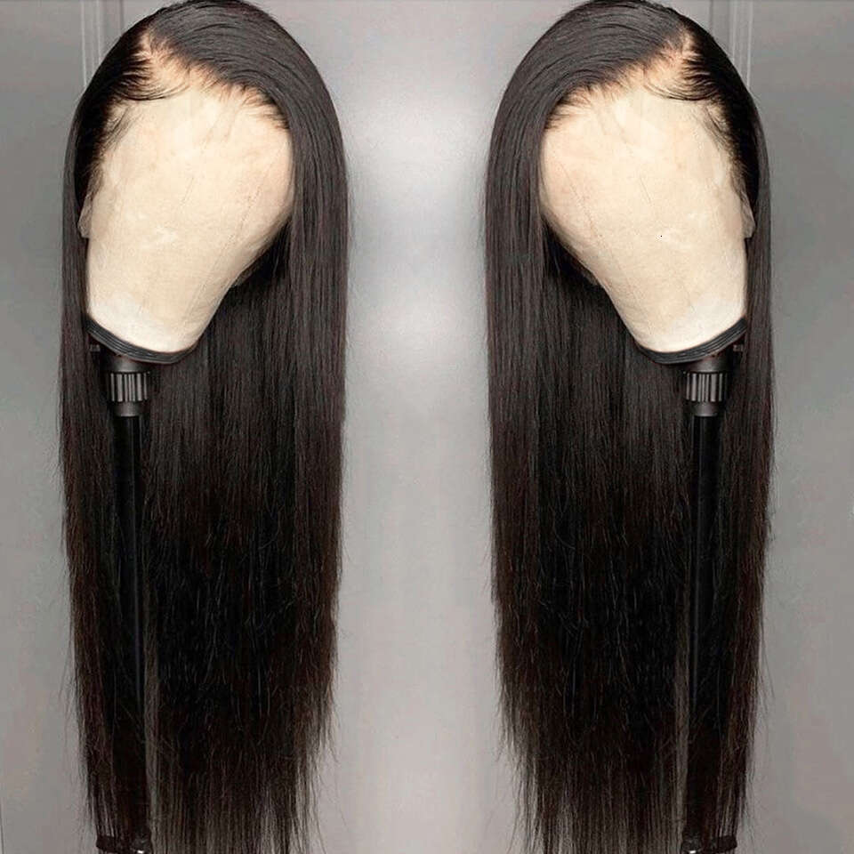 Lace Front Wig Cover T Shape Handwoven With Black Long Straight Hair And Synthetic Fiber Headband T Shaped Lace Wig