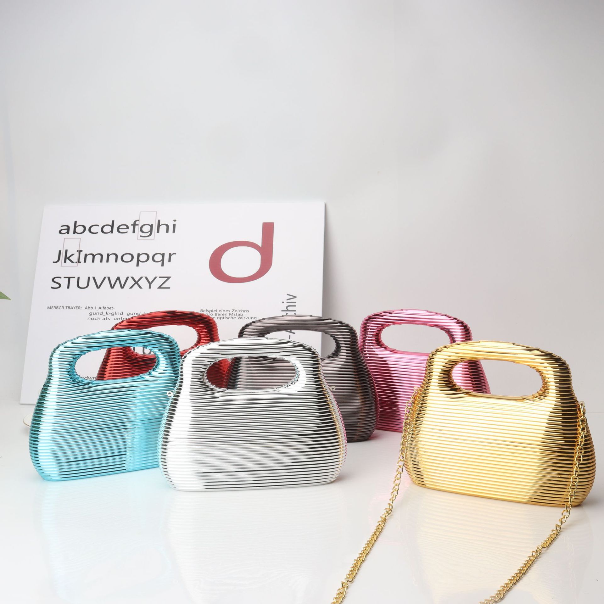 Bags New Minimalist And Stylish Single Shoulder Crossbody Bag New Style Personalized Acrylic Dinner Bag, Hand-Held Armpit