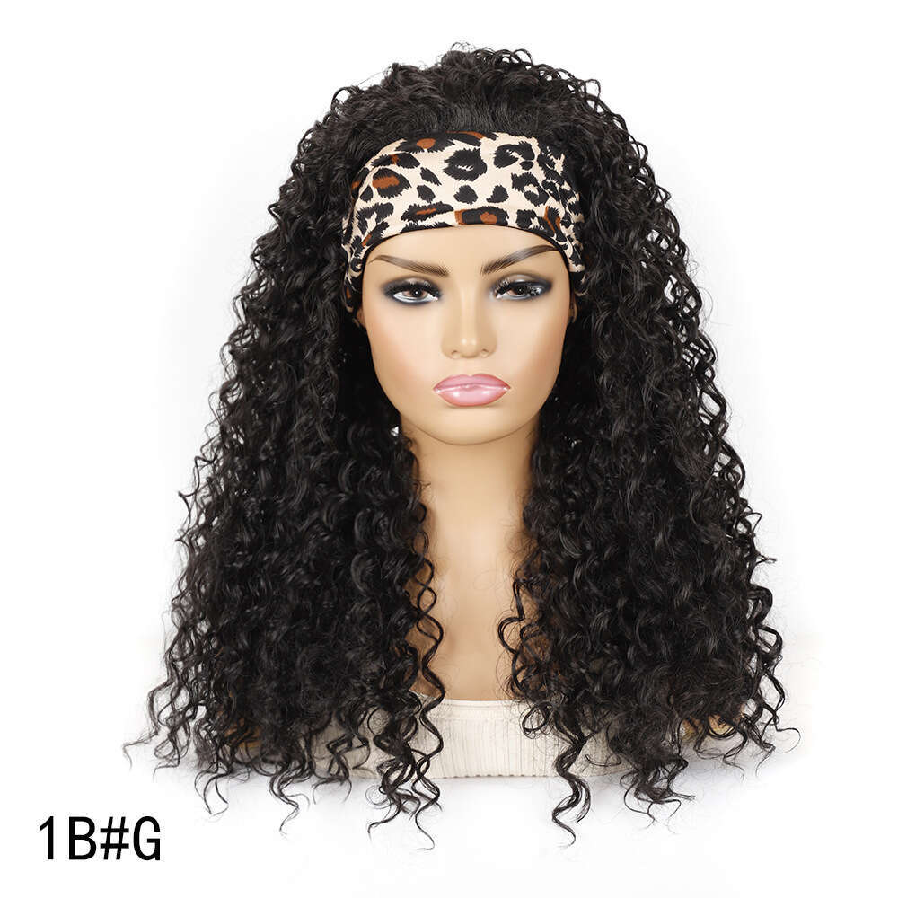 Lace Front Wig Cover T Shape Hairbands Wigs For Export Long Hair Deep Curled Wig Headbands And Synthetic Fiber Headbands